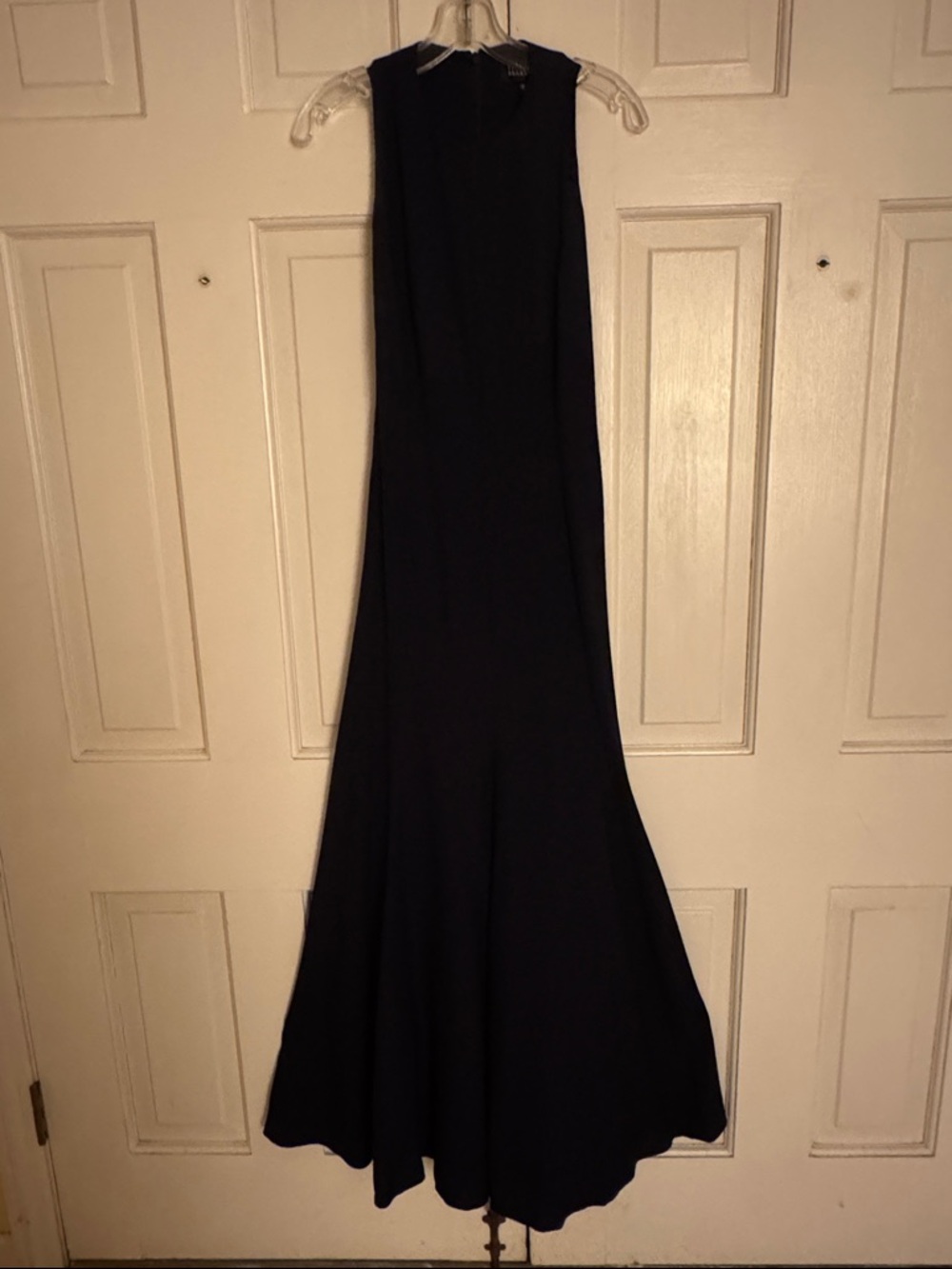 Linda Allard-Ellen Tracy Simple Elegance-Sleeveless Midnight Blue Maxi Dress